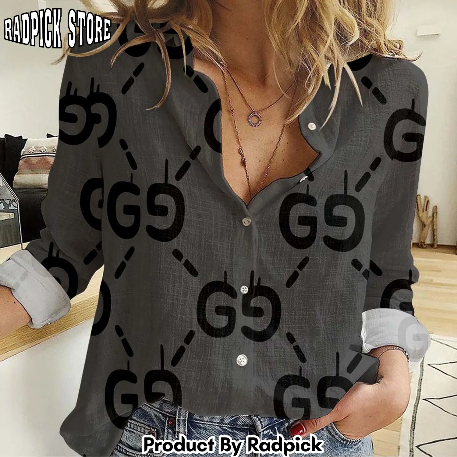 Radpick premium gucci monogram shirt rp662345